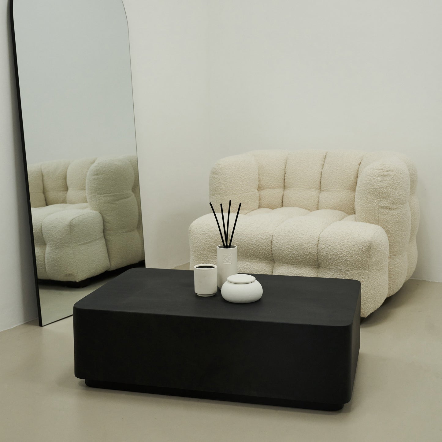 Angelo - Minimal Onyx Rectangular Coffee Table Large