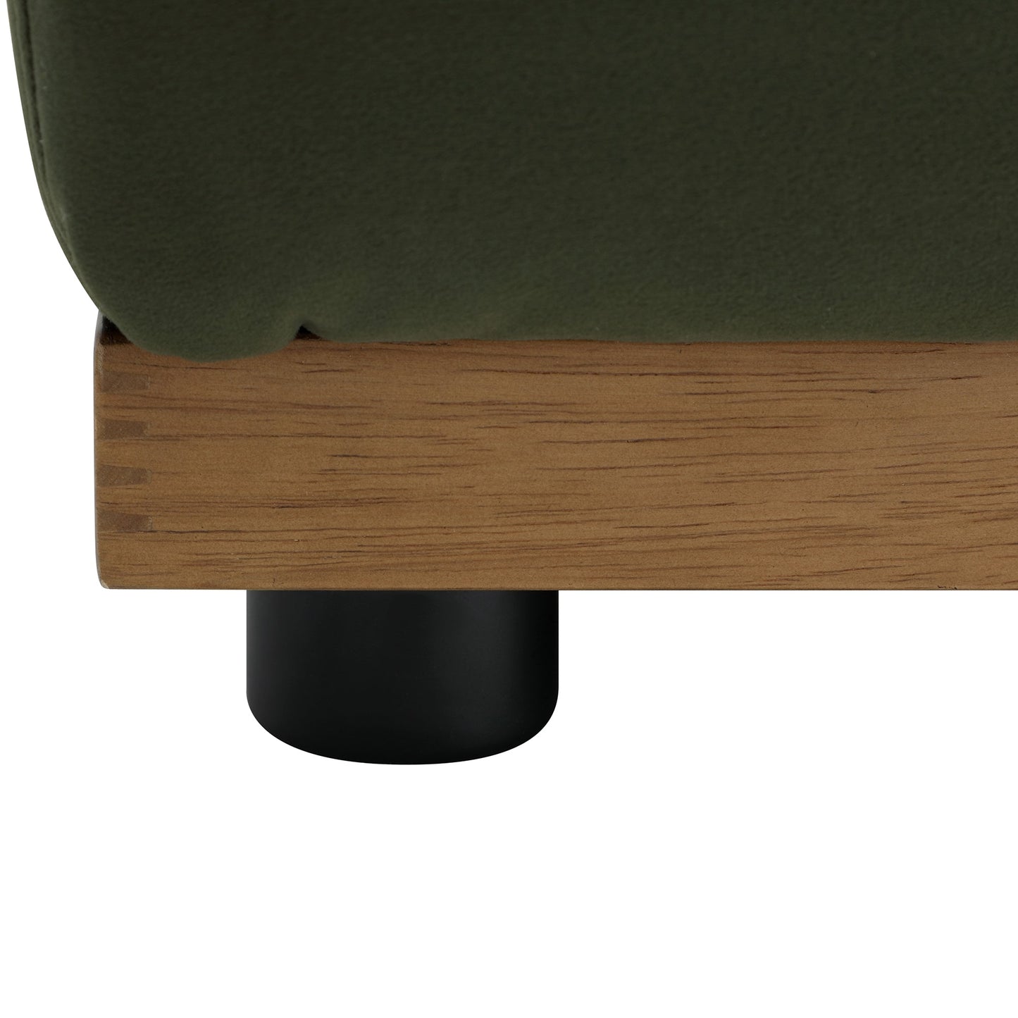 Granvia Moss Green Velvet Modular Sofa, 3-Seater Corner Sofa