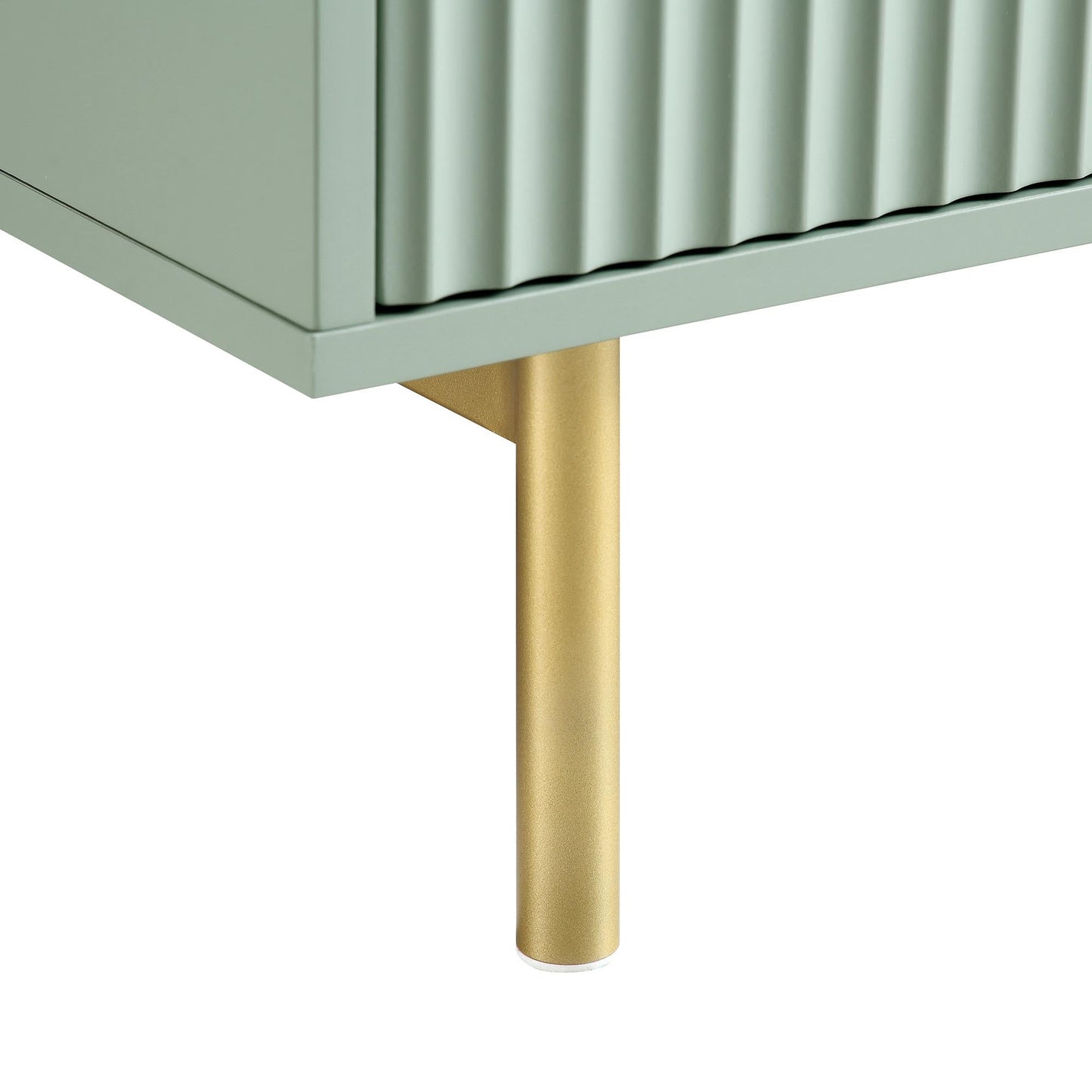 Richmond Ridged Chest of 5 Drawers, Matte Sage Green