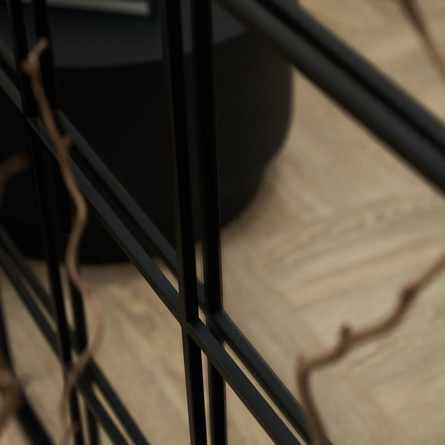 Brooklyn - Full Length Extra Large Black Arched Metal Mirror 200cm x 120cm