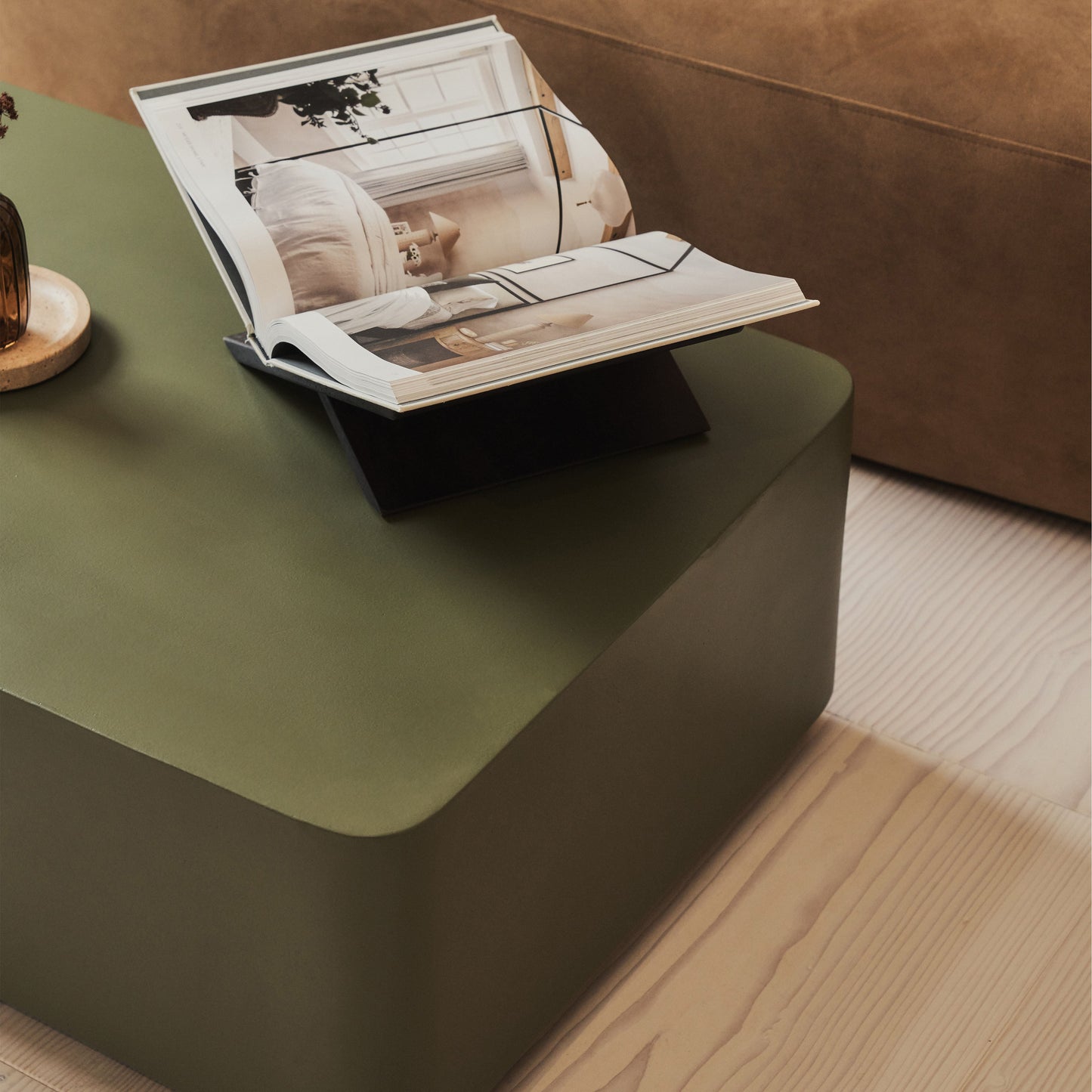 Angelo - Minimal Olive Rectangular Coffee Table Large