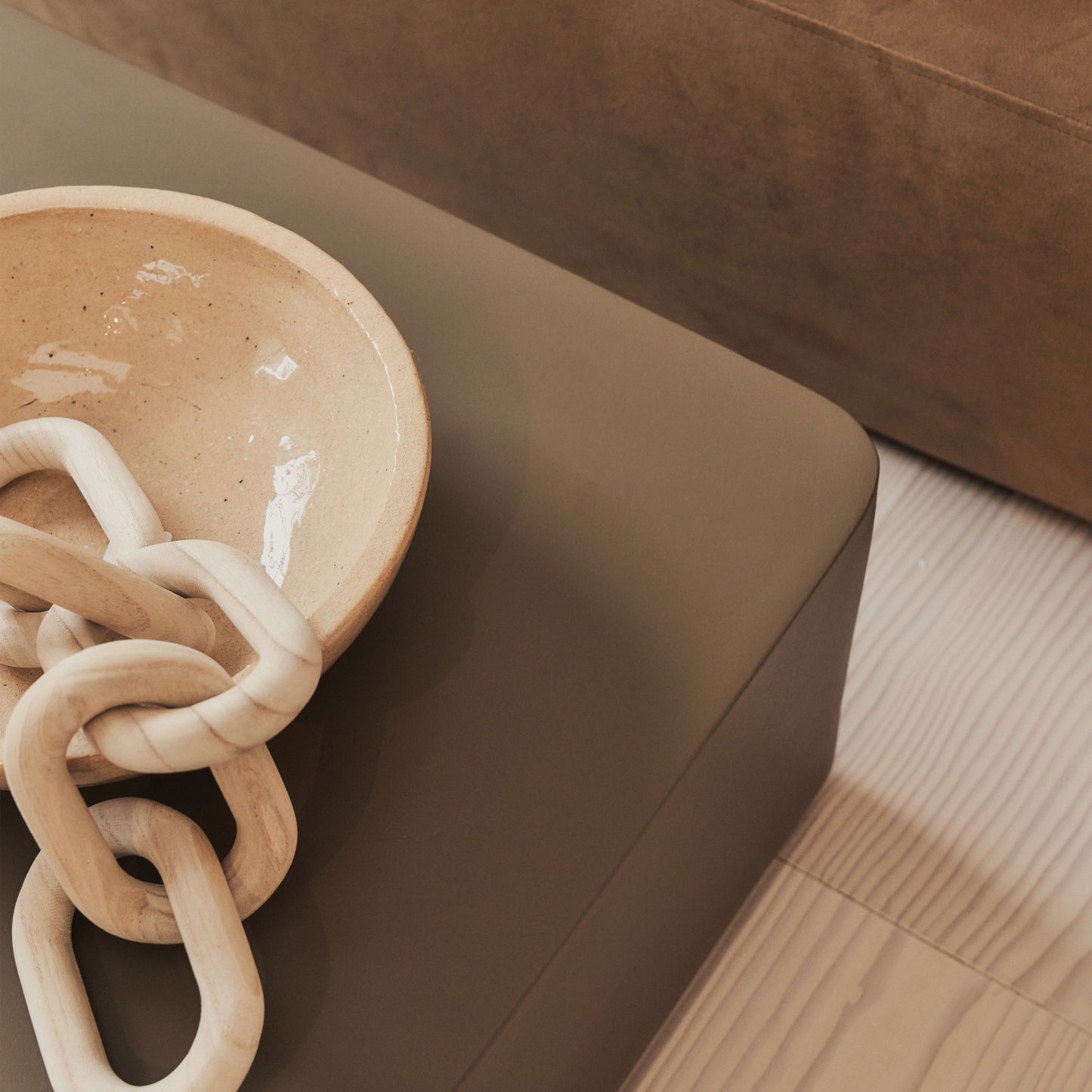 Angelo - Minimal Mocha Rectangular Coffee Table Large