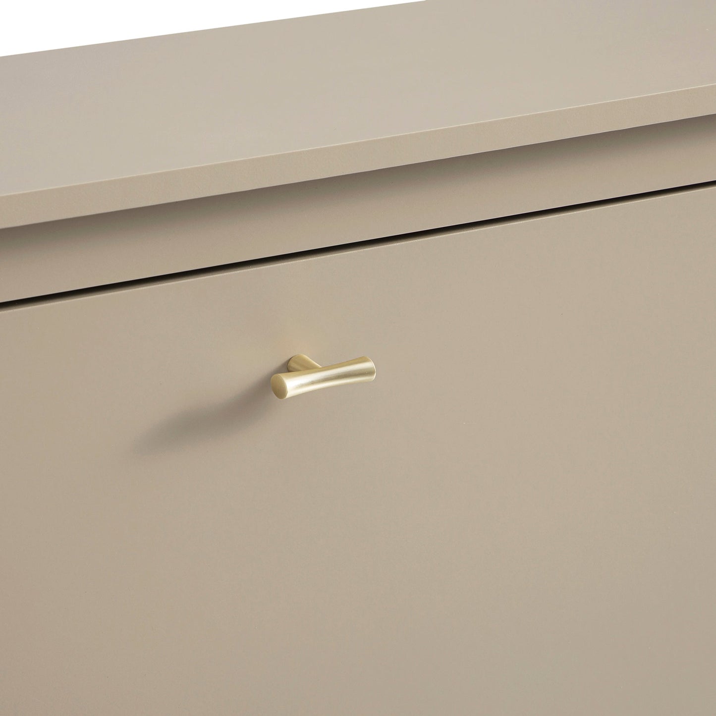 Oakham 3-Tier Shoe Cabinet, Deep Greige