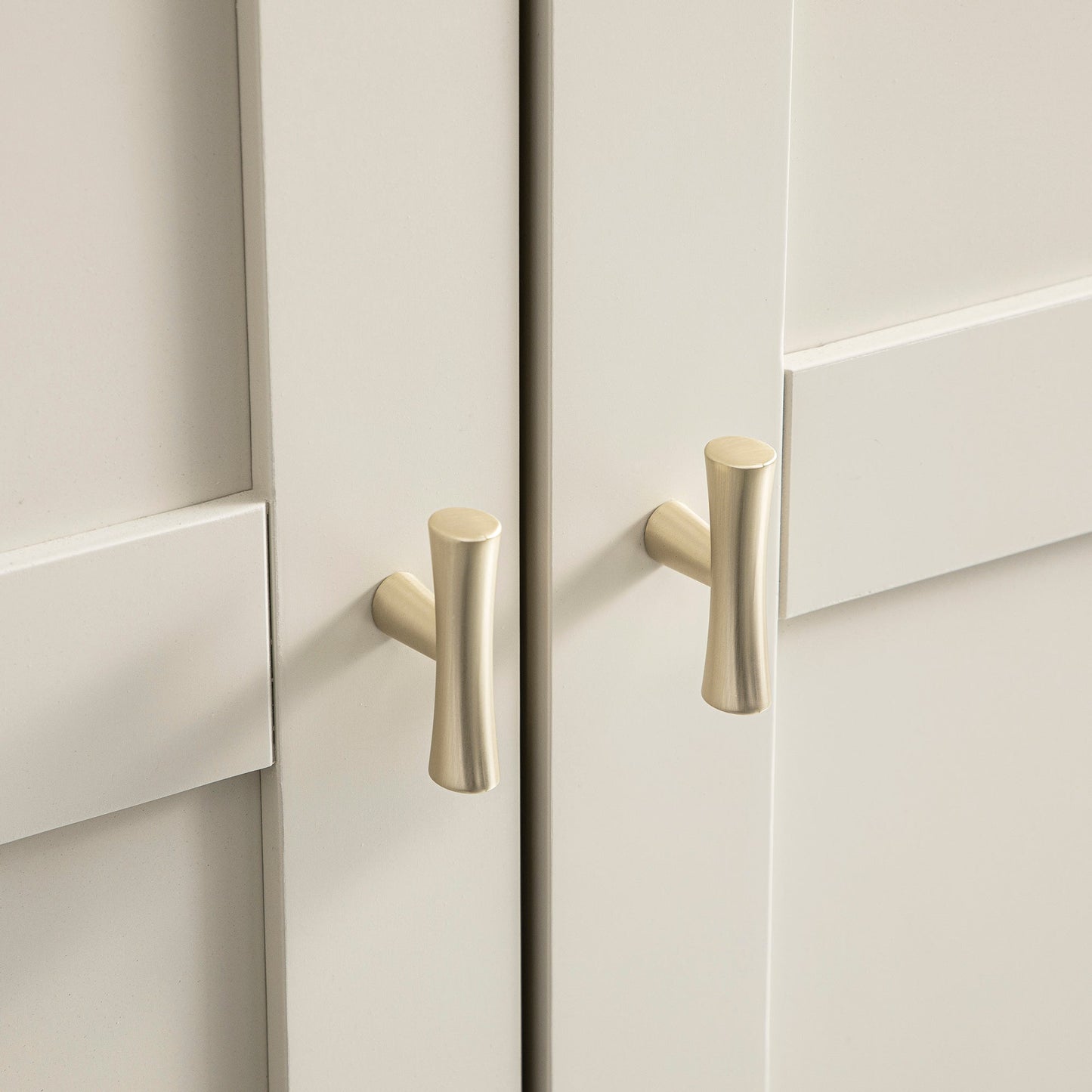 Oakham Double Wardrobe, Shaded White