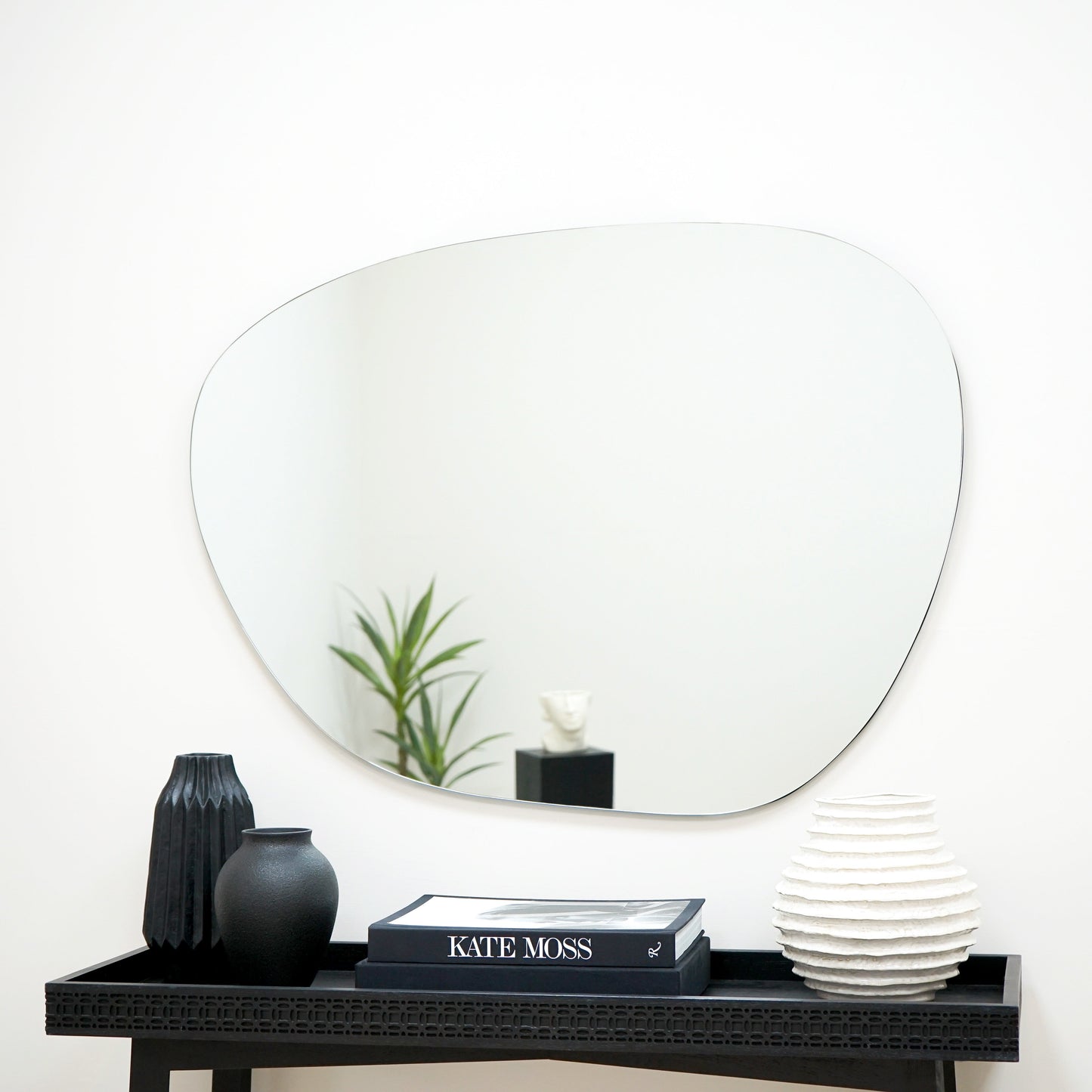 Edge - Large Frameless Irregular Pond Mirror 100cm x 75cm