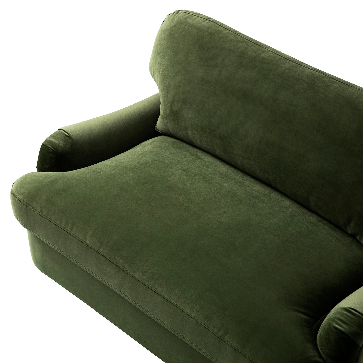 Daphnis Fern Green Velvet Sofa Bed, Loveseat