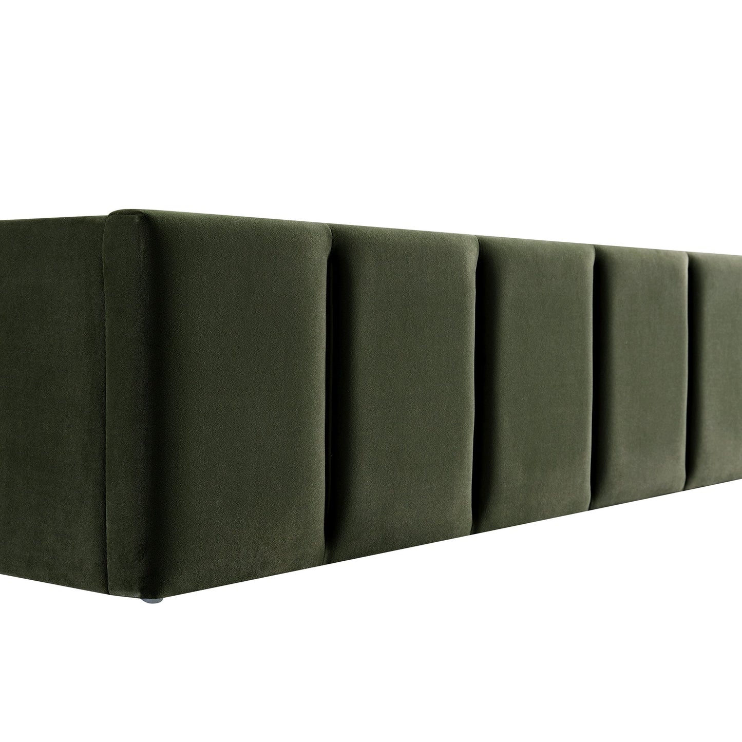 Hana Ottoman Storage Bed, Moss Green Velvet