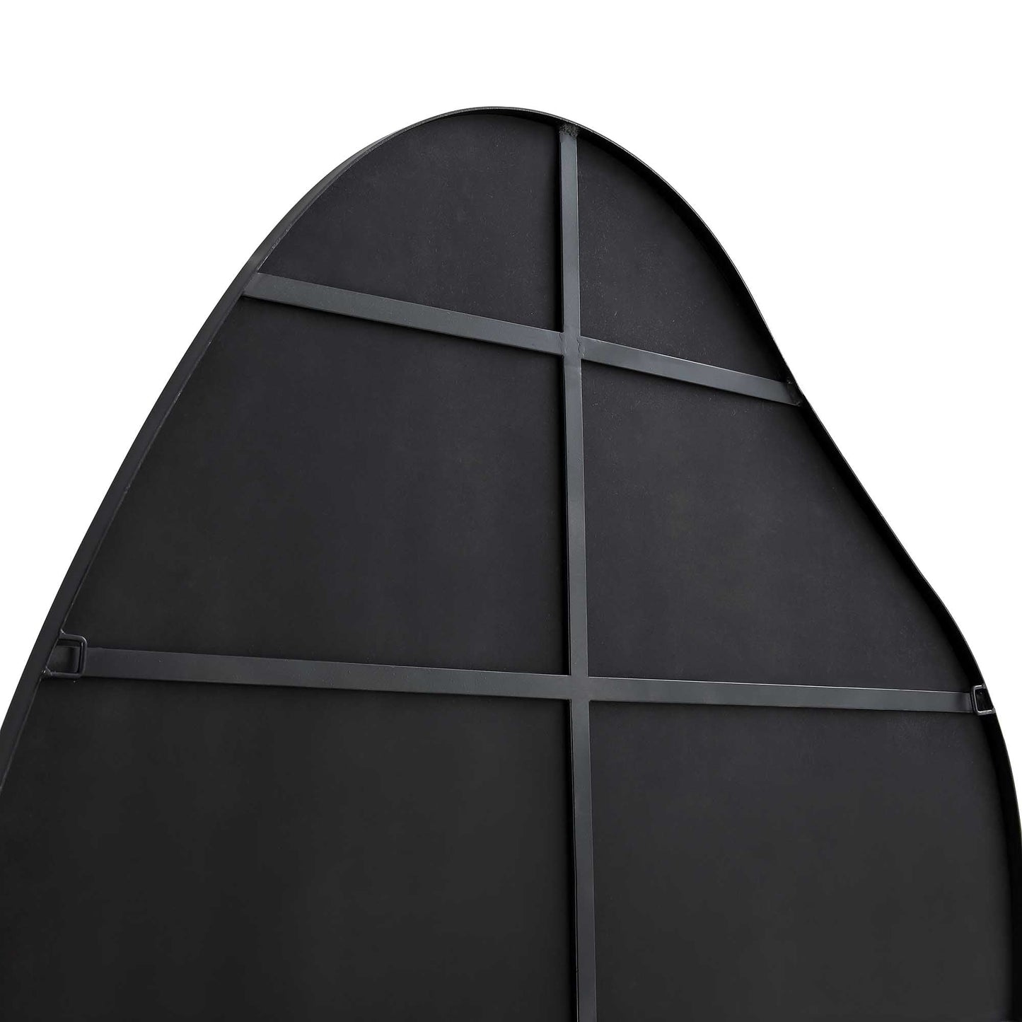 Pavia Irregular Shaped Extra Large Full Length Mirror 160 x 115 cm, Black