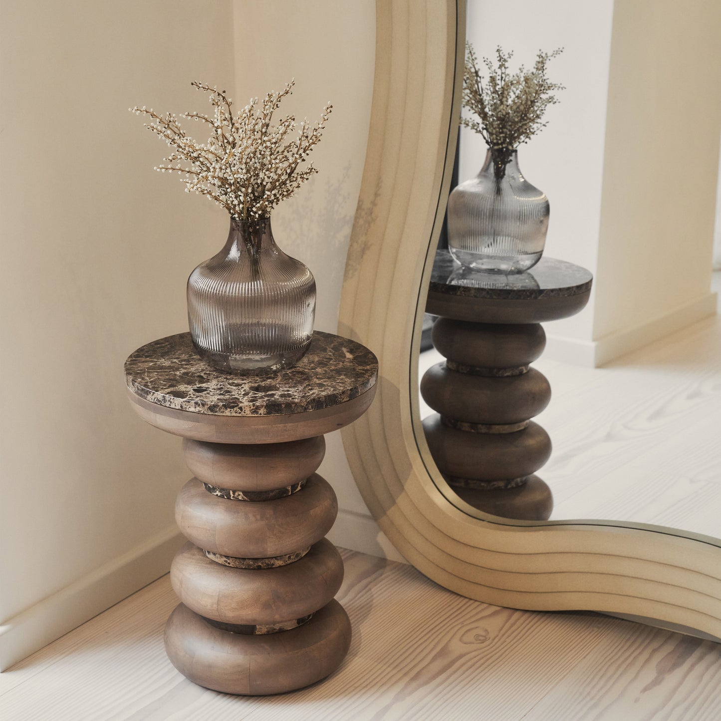 Luciana - Full Length Irregular Concrete Extra Large Mirror 200cm x 115cm