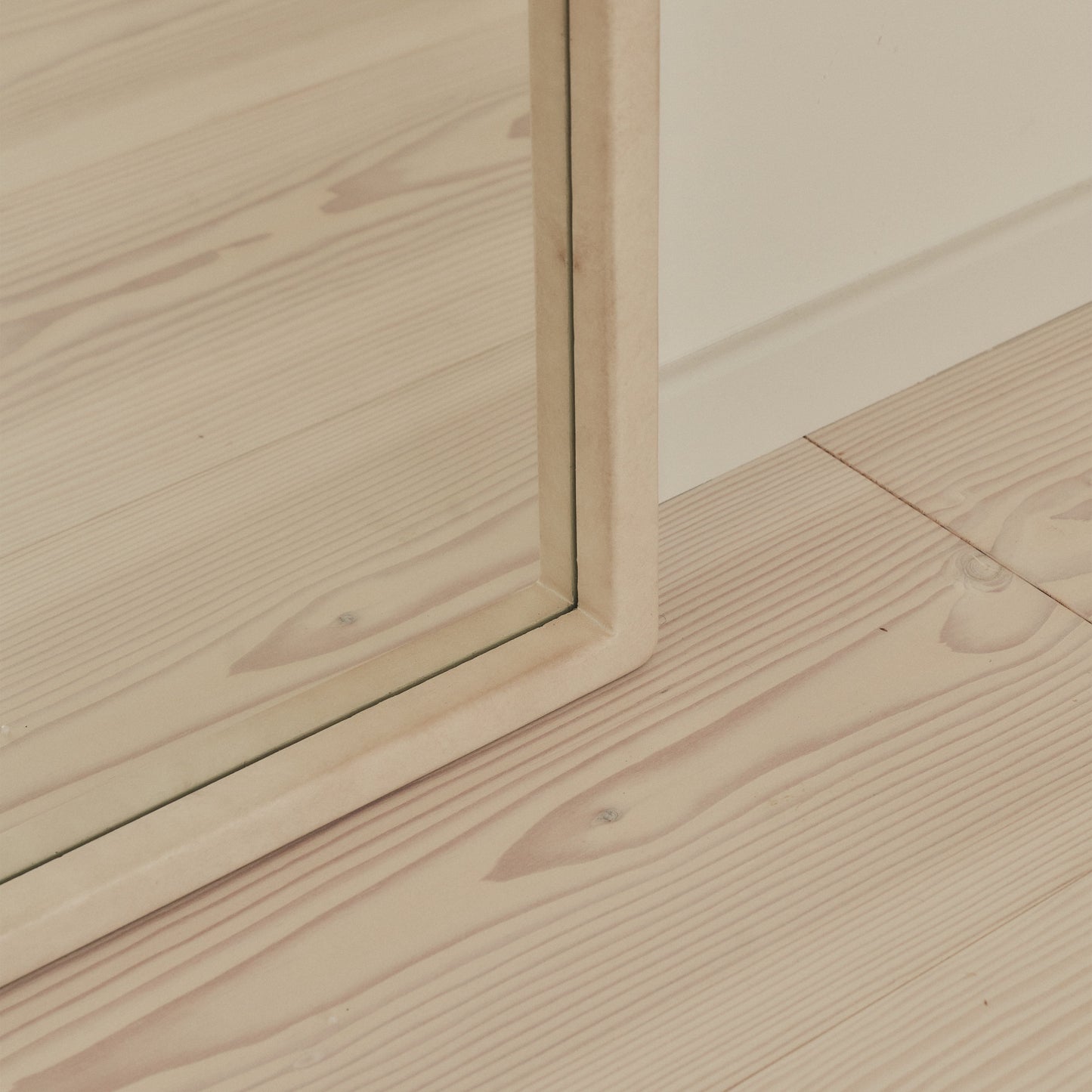 Arden - Concrete Full Length Arched Wooden Mirror 175cm x 95cm