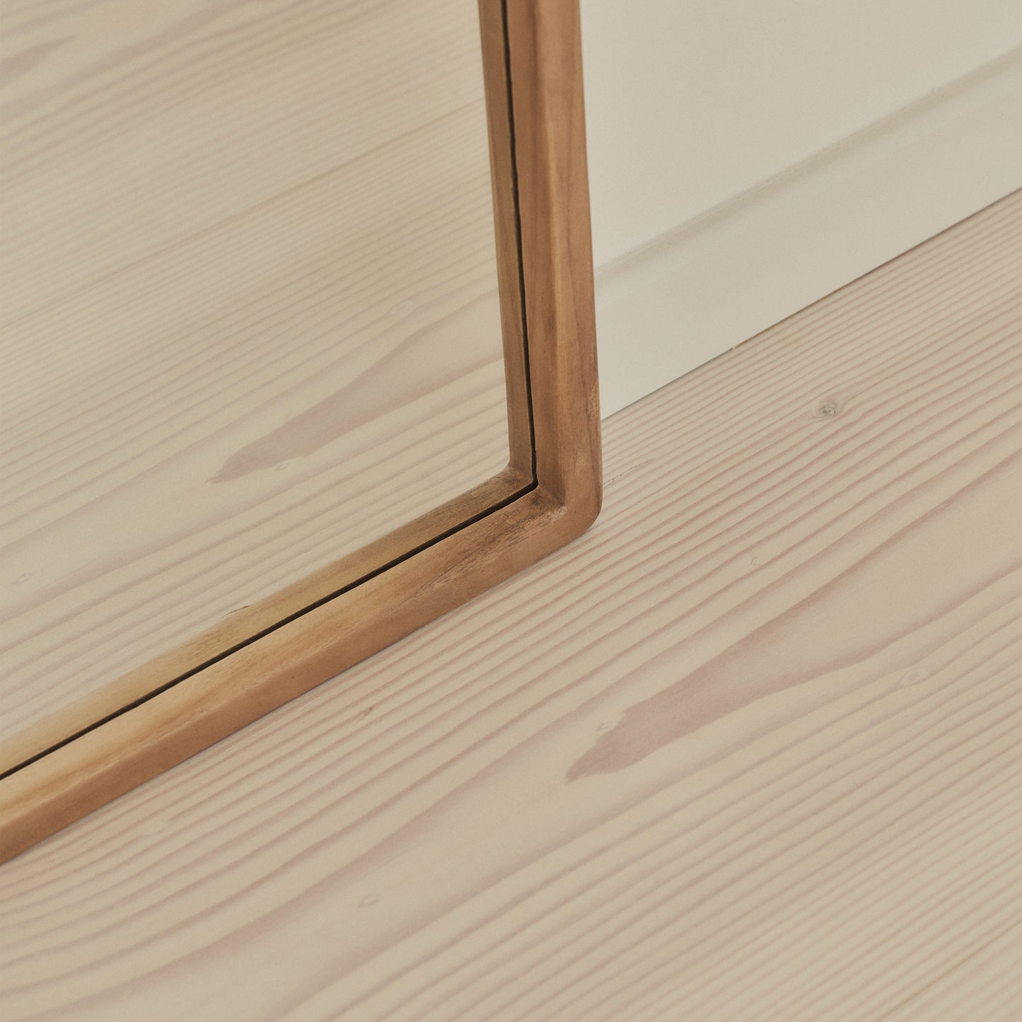 Arden - Warm Wood Full Length Arched Wooden Mirror 160cm x 60cm