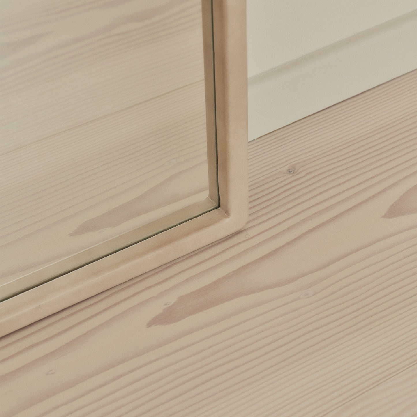 Arden - Concrete Full Length Arched Wooden Mirror 160cm x 60cm