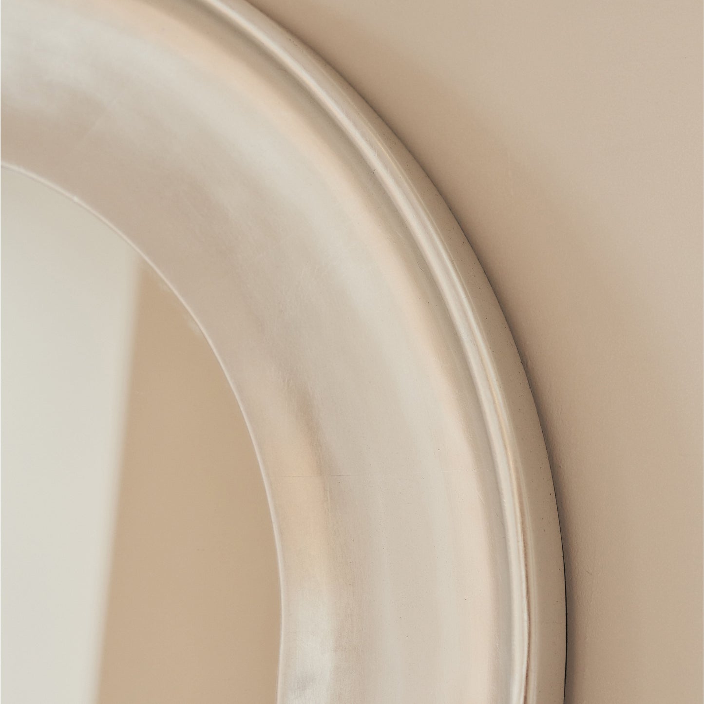 Porta - Full Length Arched Brushed Chrome Large Mirror 180cm x 90cm