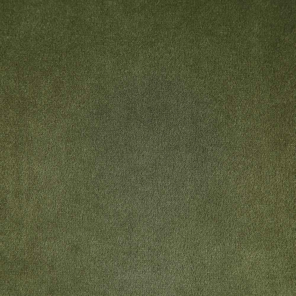 Hansel Upholstered Padded Dining Chair, Moss Green Velvet and Light Walnut Frame