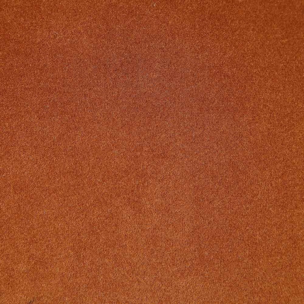 Hansel Upholstered Padded Dining Chair, Rust Velvet and Black Frame