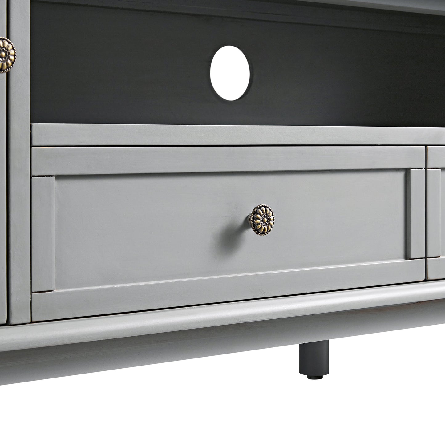 Chantilly Mid Grey 200cm Wide TV Unit