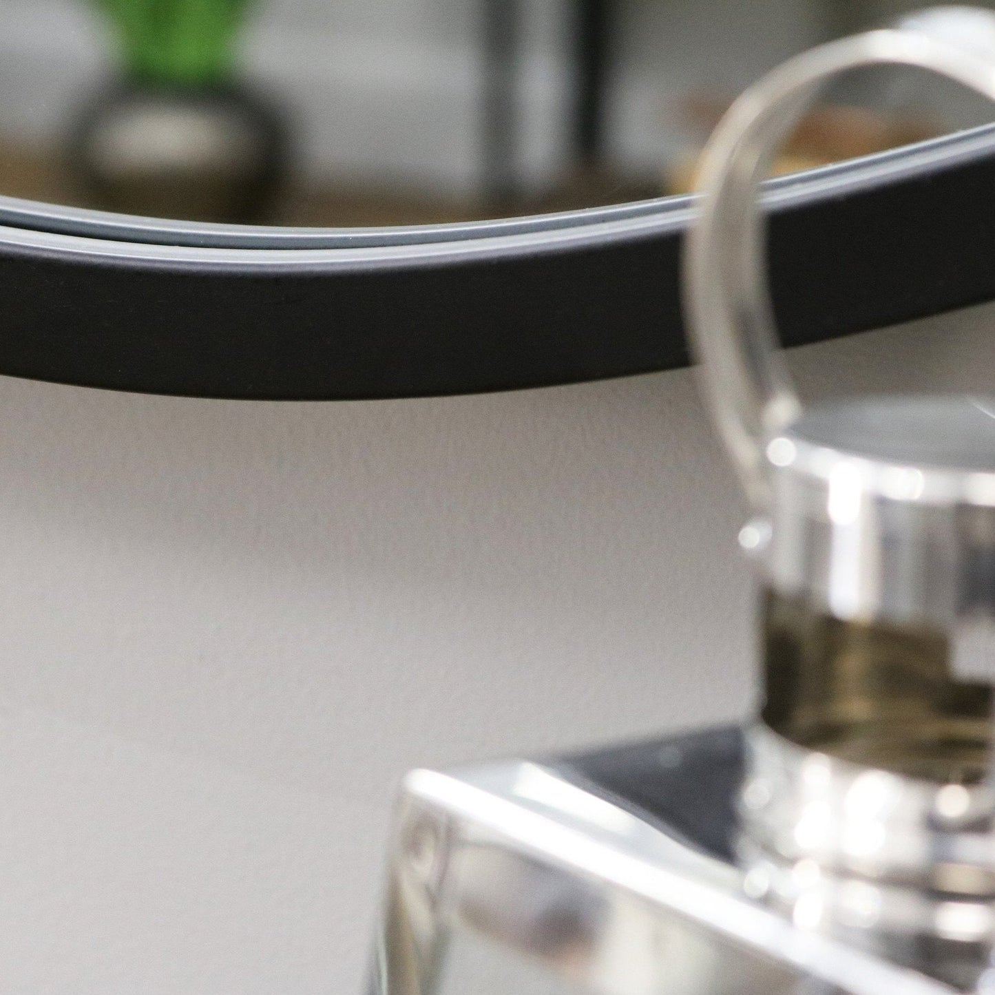 Pebble - Large Black Irregular Metal Wall Mirror 110cm x 90cm