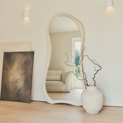Arcurva - Large Full Length Concrete Irregular Mirror 170cm x 85cm