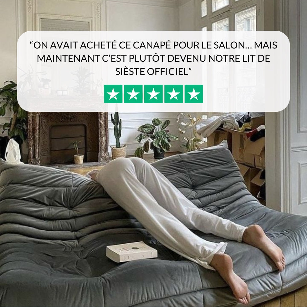 Koto "Togo": Yellow Compressed Canapé Sofa