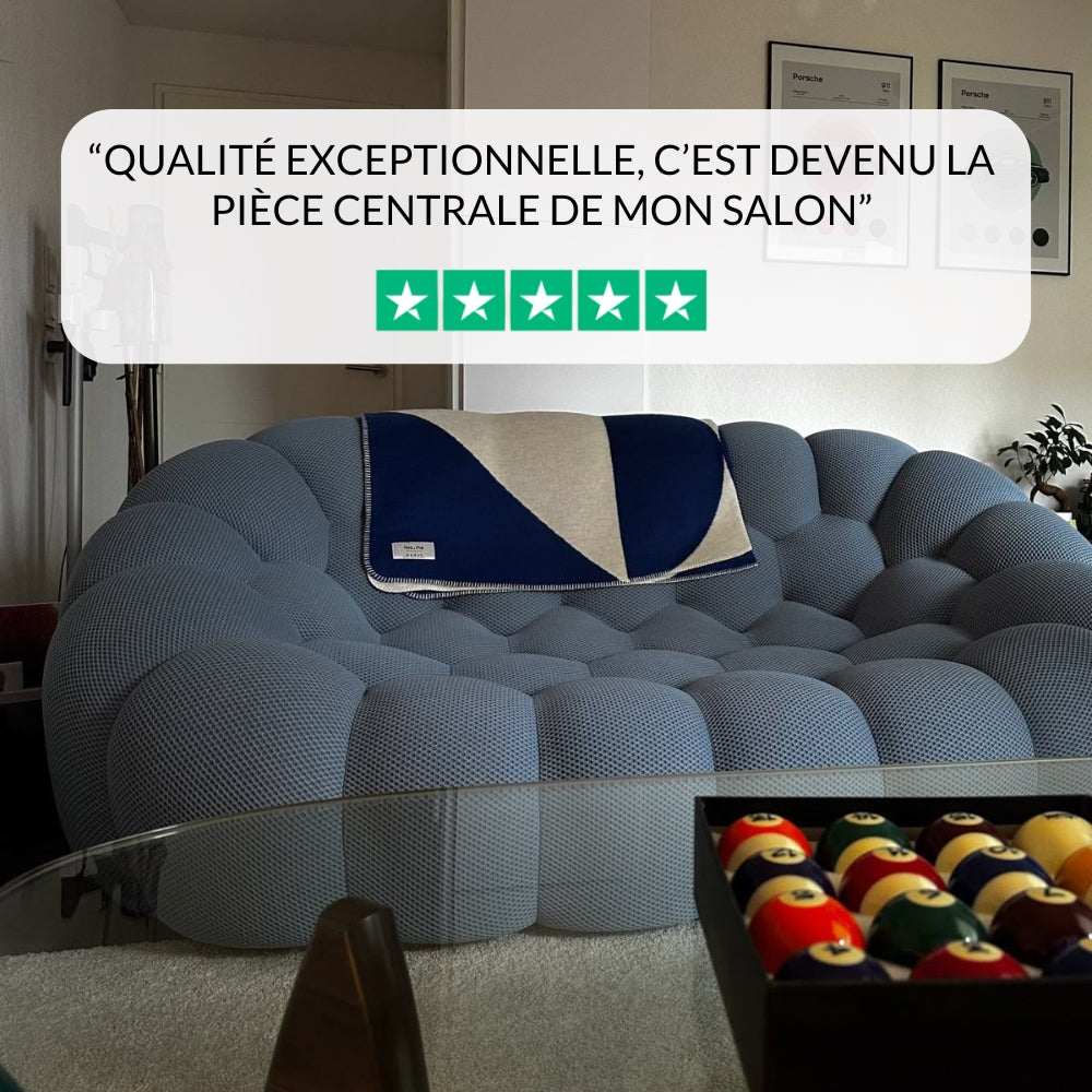 Lumo Classic: 2-Seat Compressed Cord Bubble Sofa