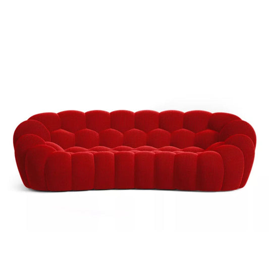 Compressed Bubble Sofa in Vibrant Red – Lumo Design