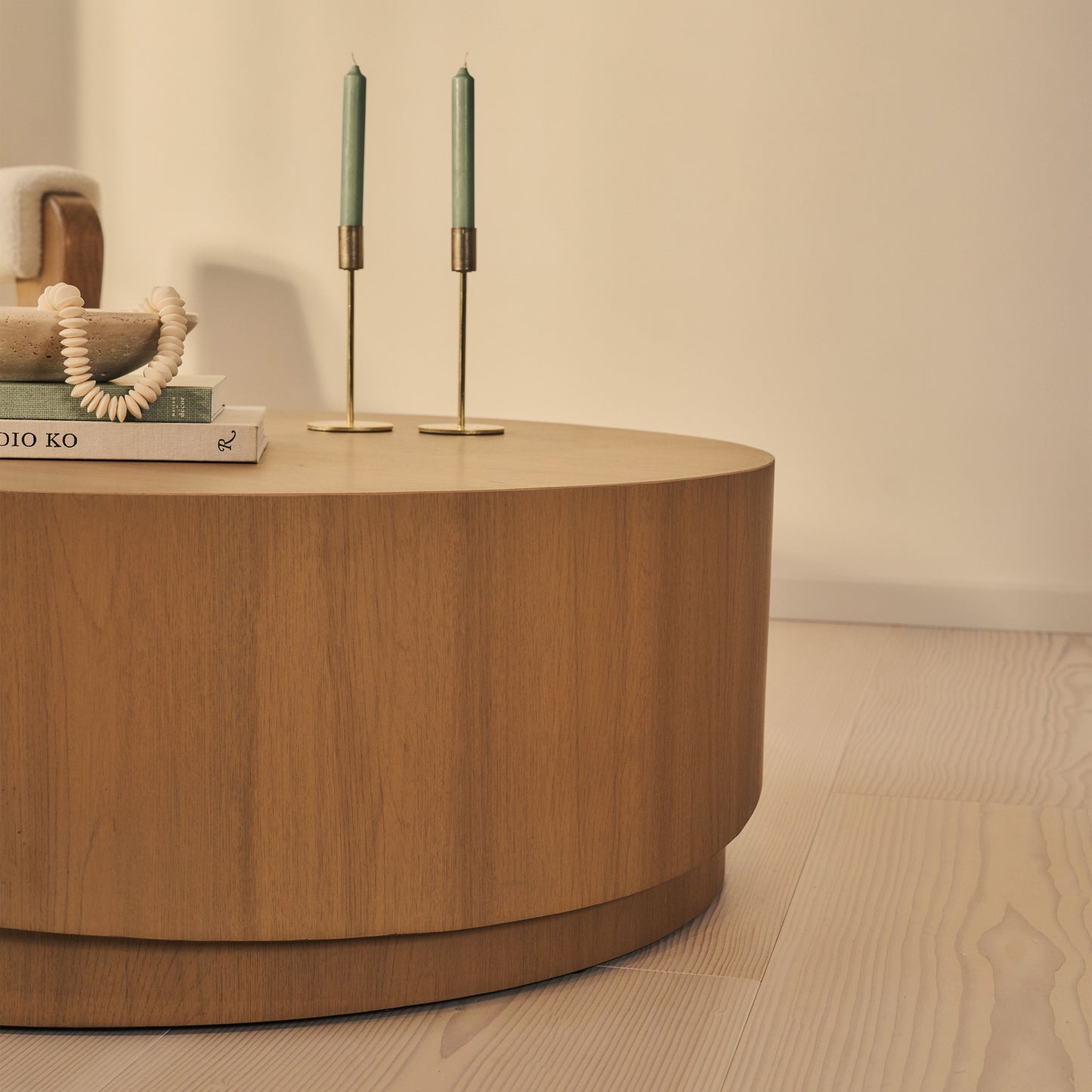 Magna - Warm Wood Wave Coffee Table