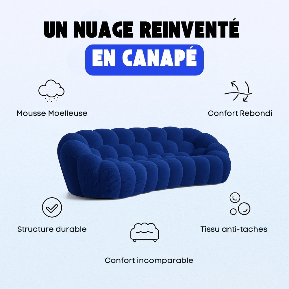 Compressed Bubble Sofa by Lumo: Braided Cord Design