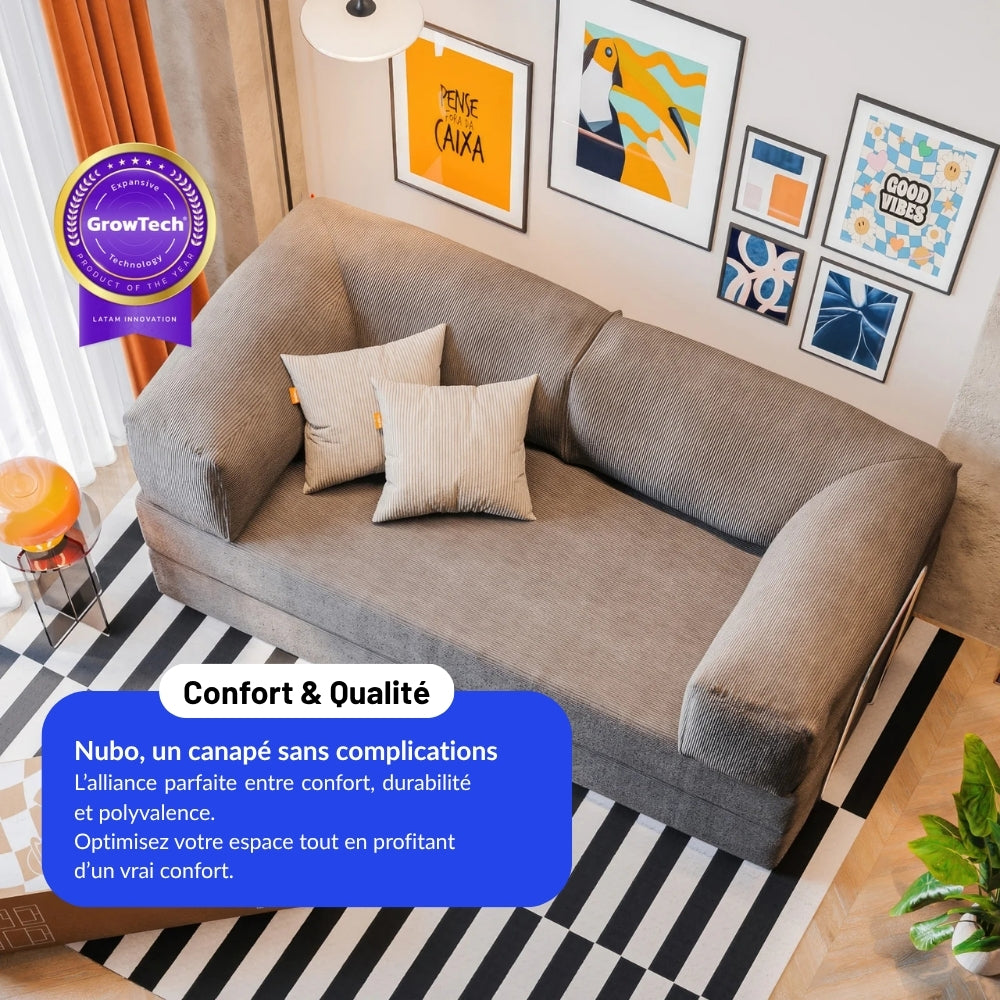 Nubo Compressed Lavender Sofa – High-Quality Construction