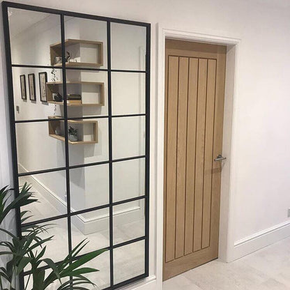 Brooklyn - Full Length Large Black Metal Mirror 180cm x 90cm