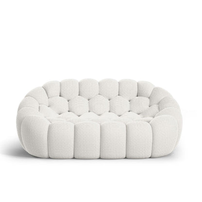 Lumo Classic: White Bubble Sofa for Two, Compressed – Model 02