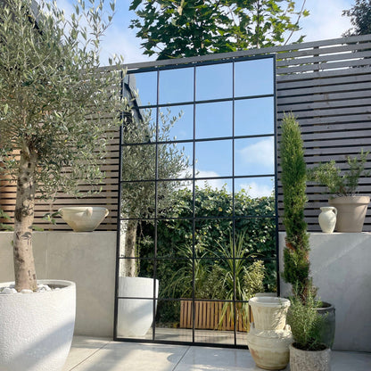 Brooklyn - Full Length Extra Large Black Metal Mirror 210cm x 120cm