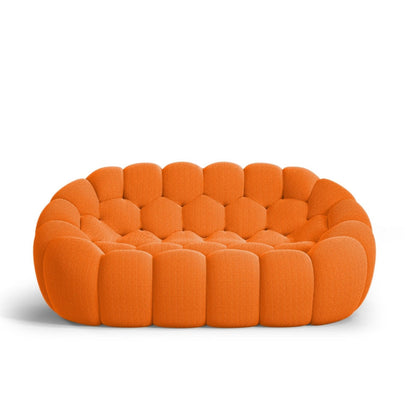 Lumo Classic: Compact 2-Seat Bubble Sofa in Vibrant Orange