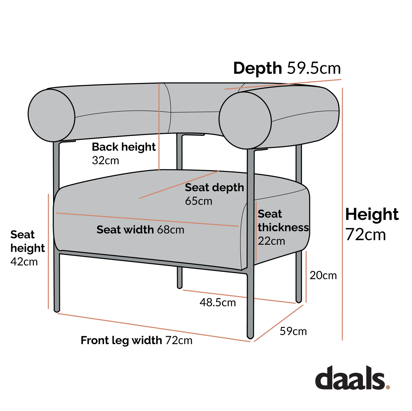 Fulbourn White Boucle Armchair