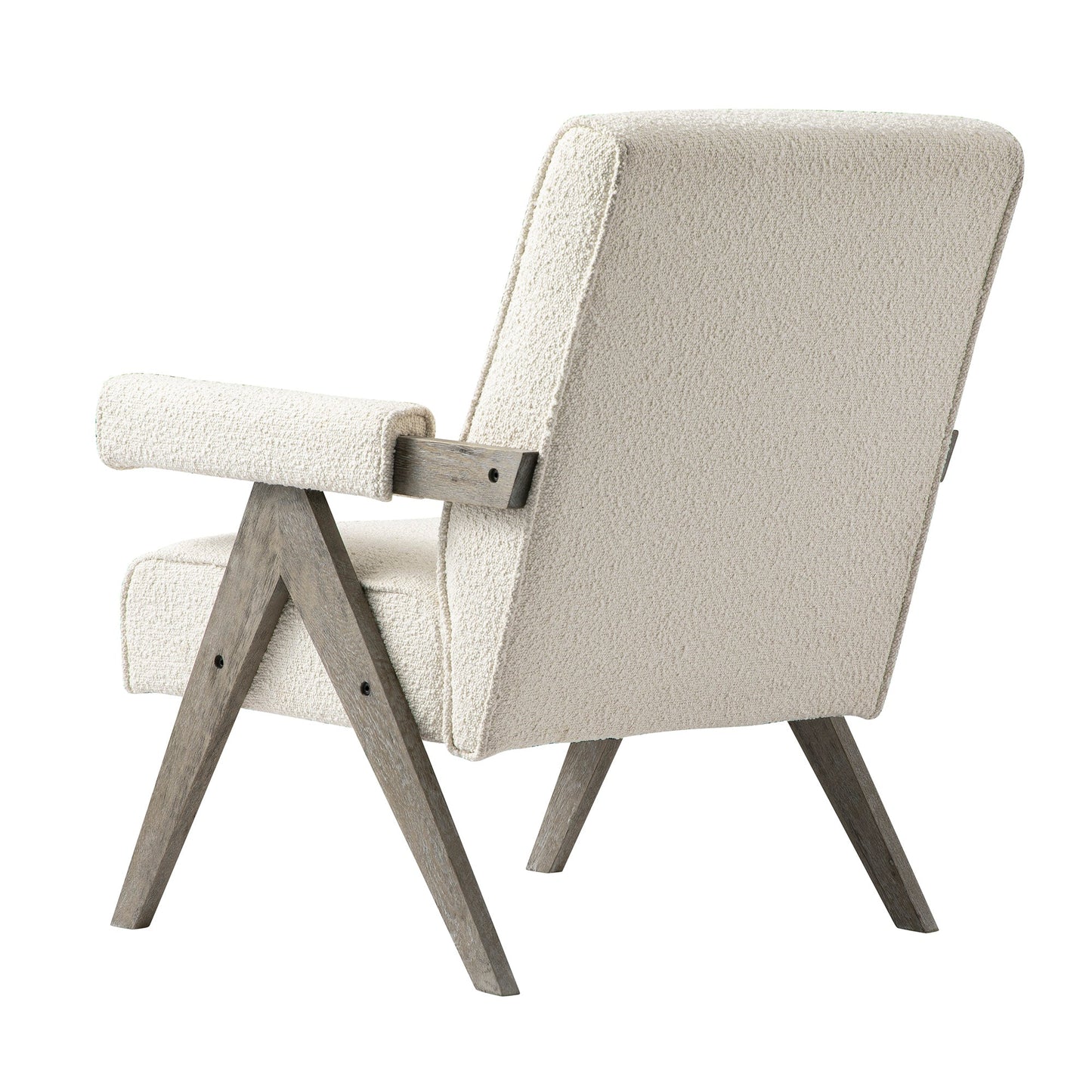 Chinnor Beige Boucle Weathered Oak Frame Accent Chair