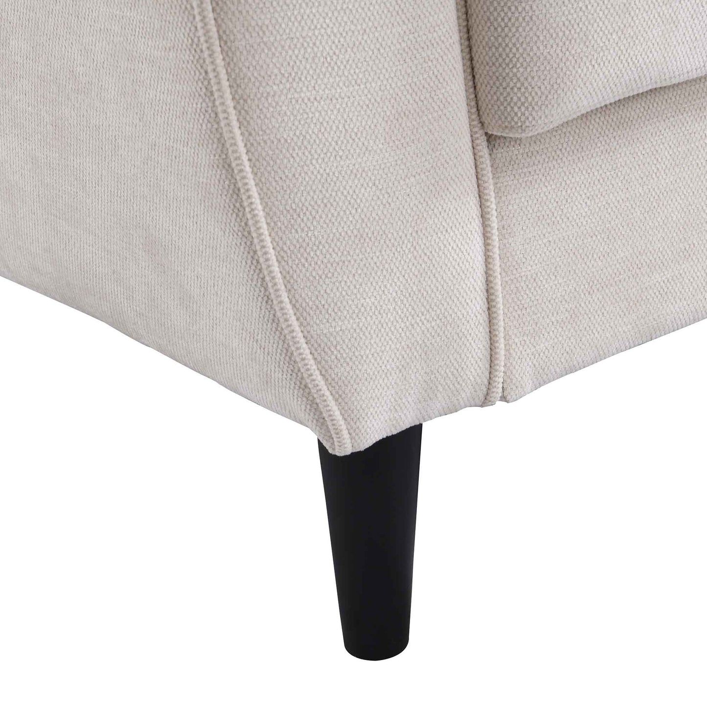 Latimer Beige Woven Fabric 3-Seater Storage Sofa Bed