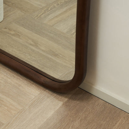 Aaliyah - Full Length Dark Wood Irregular Mirror 180cm x 80cm