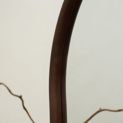 Aaliyah - Full Length Dark Wood Irregular Mirror 180cm x 80cm