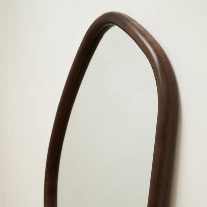 Aaliyah - Full Length Dark Wood Irregular Mirror 180cm x 80cm