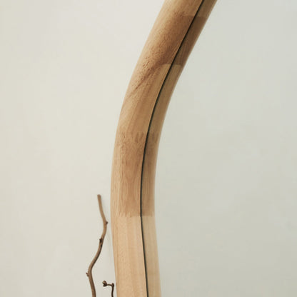 Aaliyah - Extra Large Full Length Light Wood Irregular Mirror 180cm x 110cm