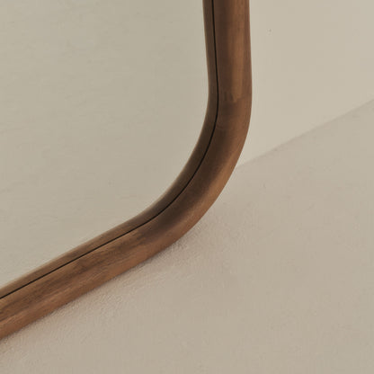 Aaliyah - Extra Large Full Length Warm Wood Irregular Mirror 180cm x 110cm