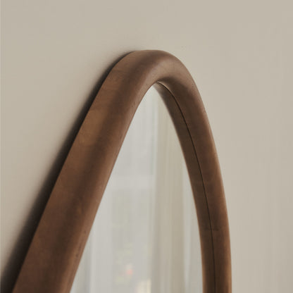 Aaliyah - Extra Large Full Length Warm Wood Irregular Mirror 180cm x 110cm
