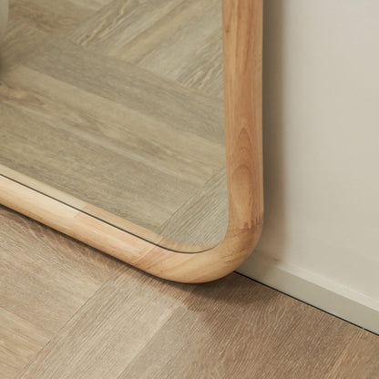 Aaliyah - Full Length Light Wood Irregular Mirror 180cm x 80cm