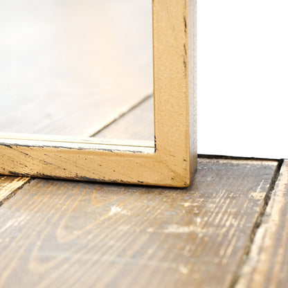 Alexandria - Gold Industrial Arched Metal Full Length Mirror 159cm x 70cm