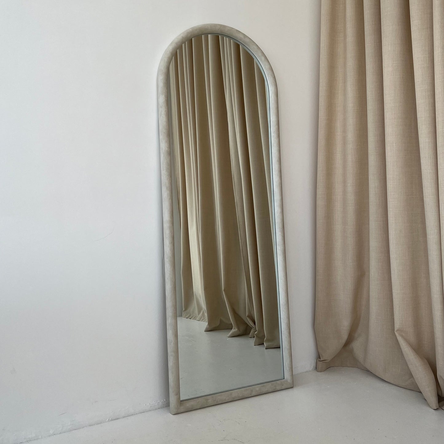 Amora - Full Length Large Arched Concrete Mirror 172cm x 60cm