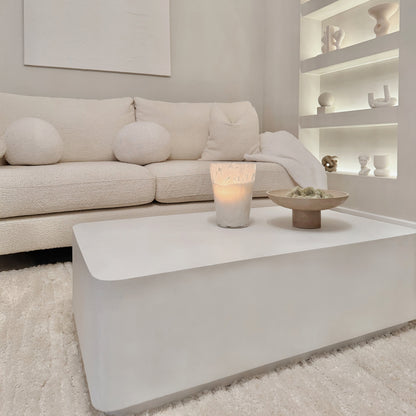 Angelo - Minimal Concrete Rectangular Coffee Table Large
