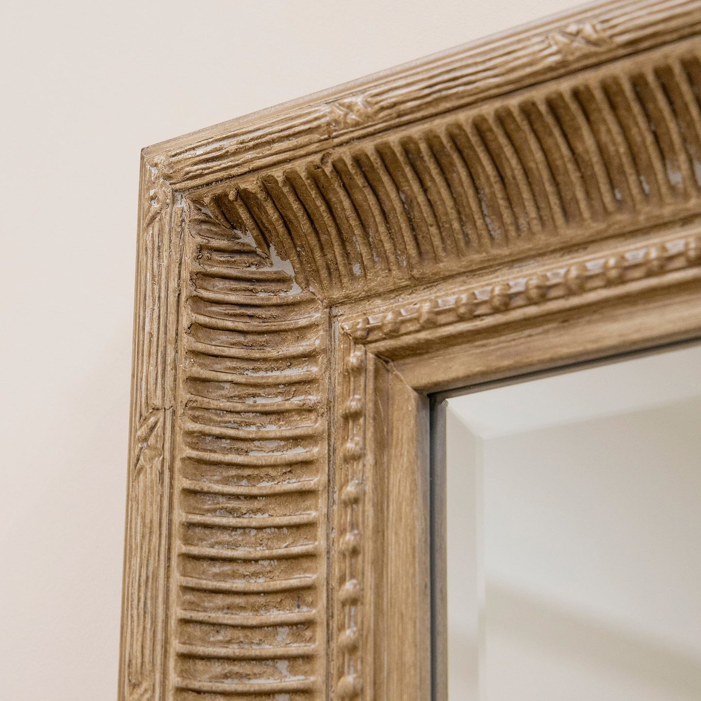 Antoine - Full Length Extra Large Washed Wood Rectangular Mirror 185cm x 100cm