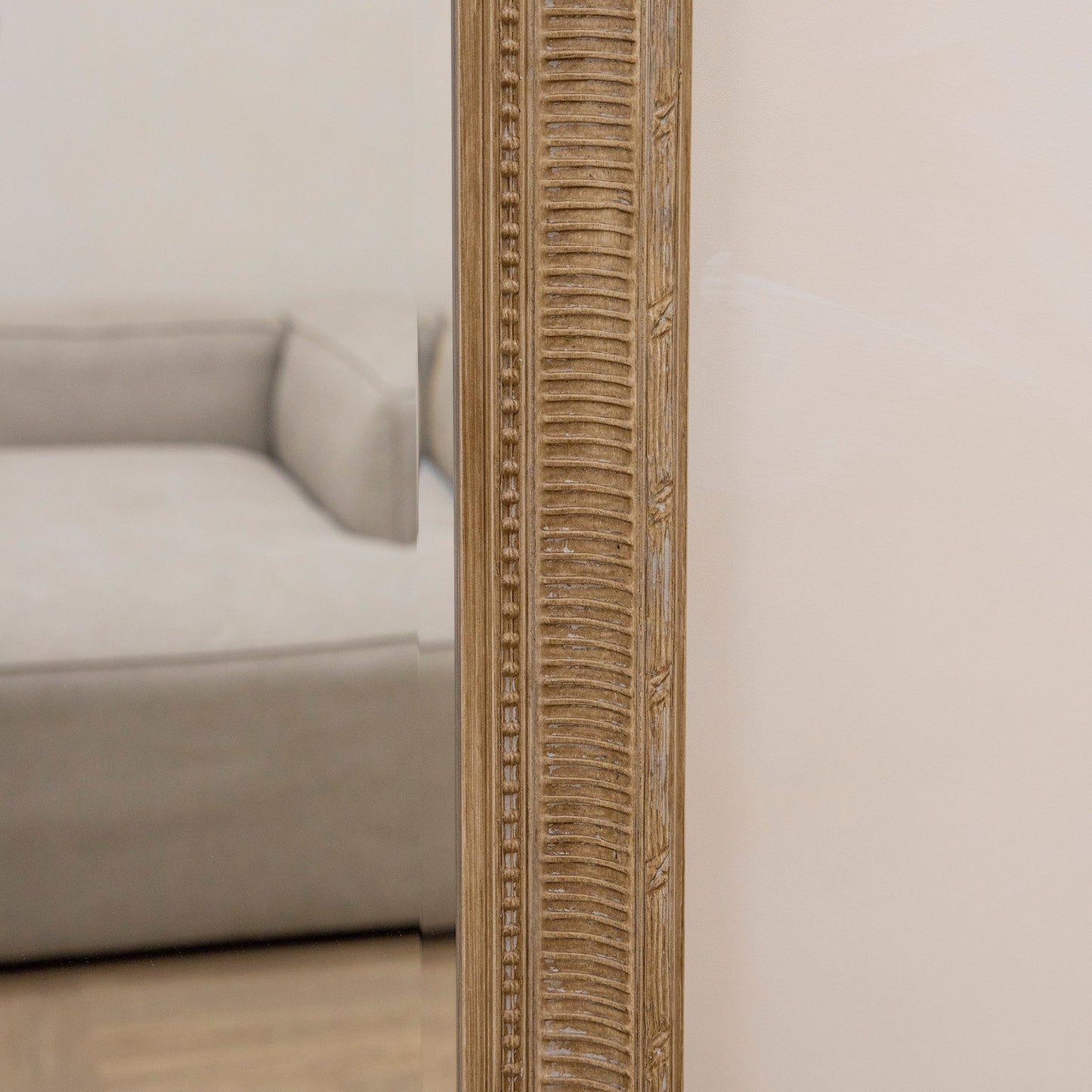 Antoine - Full Length Extra Large Washed Wood Rectangular Mirror 185cm x 100cm