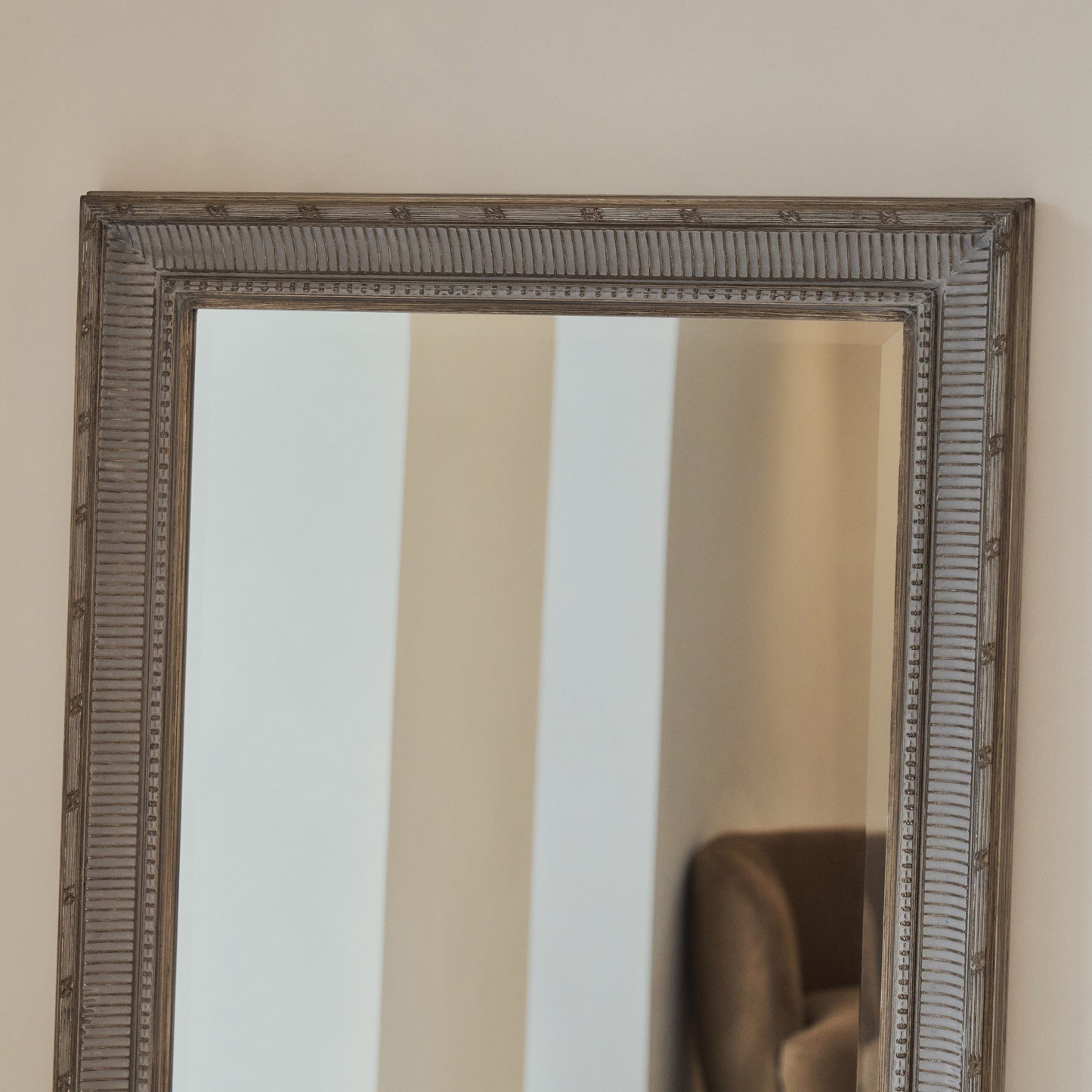 Antoine - Full Length Large Washed Wood Rectangular Mirror 166cm x 79cm
