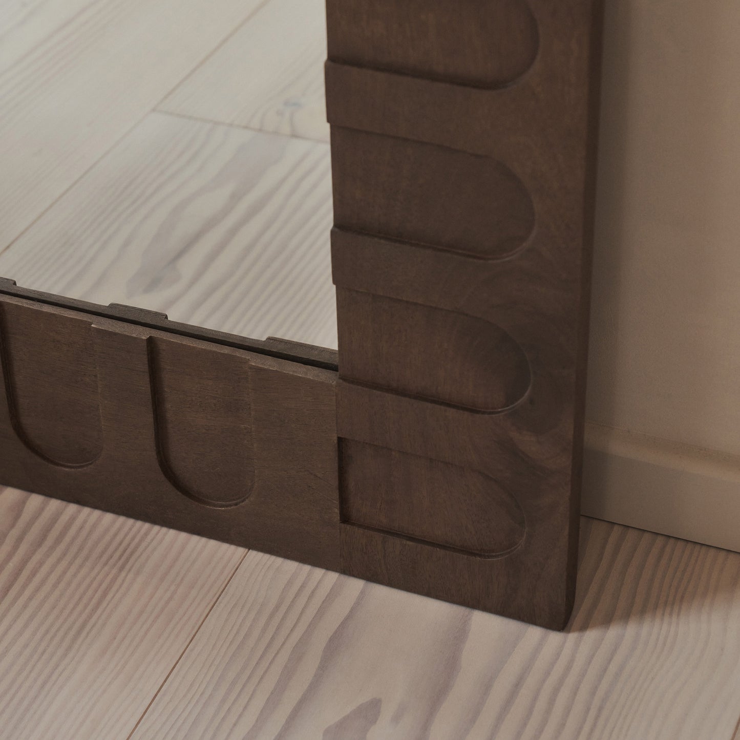 Valor - Warm Wood Extra Large Premium Arched Mirror 190cm x 110cm