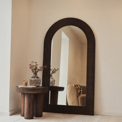 Sloane - Dark Wood Extra Large Premium Arched Mirror 180cm x 100cm